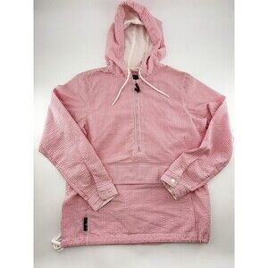 Charles River Apparel Women's Bar Harbor Pullover Pink Seersucker Size Small S
